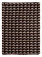 Koce - Koc bawełniano-akrylowy 150x200 beżowy czarny w pepitkę - miniaturka - grafika 1