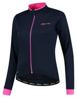 Kurtki damskie - Damska Kurtka Rowerowa Rogelli Winterjacket Essential | Blue/Pink - Rozmiar Xl - miniaturka - grafika 1