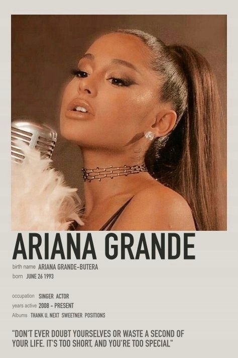 PODKŁADKA POD MYSZ Z Nadrukiem 22x18 cm Ariana Grande Tekst Prezent
