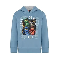 Bluzy dla chłopców - LEGO Ninjago bluza chłopięca z kapturem - 100% bawełna - LWSTORM 618, 531, 104 - miniaturka - grafika 1