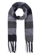 Apaszki i szaliki damskie - LUHTA Szal "Naanjoki" w kolorze czarno-szarym - 206 x 44 cm - miniaturka - grafika 1