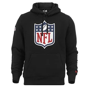 New Era Męska bluza z kapturem z kapturem NFL Team Logo Po Shield, czarna, XS, 11073779 - Bluzy męskie - miniaturka - grafika 1