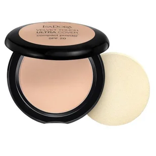 IsaDora Velvet Touch Ultra Cover SPF20 Compact Powder 63 Cool Sand 7,5g - Pudry do twarzy - miniaturka - grafika 3