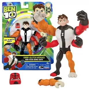 Giochi Preziosi Czteroręki BEN10 Omni-Glitch Heroes Four Arms-Rath Figurka 10204-uniw - Figurki dla dzieci - miniaturka - grafika 1