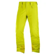 Spodnie narciarskie - Salomon Męskie spodnie narciarskie, ICEMANIA PANT M, syntetyczne, żółte (Citronelle), rozmiar: L/R, LC1198800 - miniaturka - grafika 1
