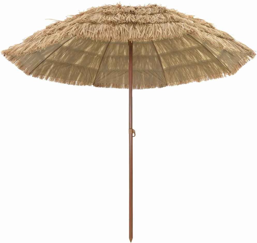 vidaXL Parasol plażowy Brązowy 265 x 267 cm Stal