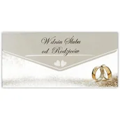 Kartki okolicznościowe i zaproszenia - Karnet-koperta Ślub od Rodziców - artykuł papierniczy - miniaturka - grafika 1