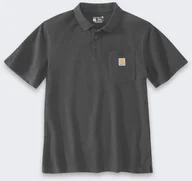 Koszulki męskie - Koszulka Carhartt Loose Polo Carbon - miniaturka - grafika 1