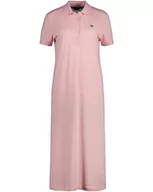 Sukienki - GANT Damska sukienka polo Pique, Blushing PINK, standardowa, różowy, XL - miniaturka - grafika 1