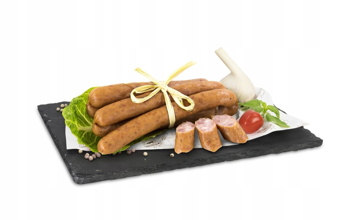 Frankfurterki wieprzowe wędzone parzone około 1 kg