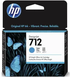 HP 712 (3ED67A) cyan - Tusze oryginalne HP 712 (3ED67A) cyan - Tusze oryginalne - miniaturka - grafika 1