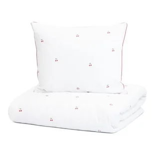 POŚCIEL B2 CHERRINE ESSENTIALS bawełniana w wiśnie 160x200 HOMLA - Pościel - miniaturka - grafika 1