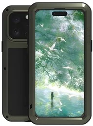 LOVE MEI Etui pancerne + szkło Powerful do iPhone 16 Pro Max, czarne - Etui i futerały do telefonów - miniaturka - grafika 1