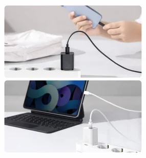 Baseus Super Si 1C szybka ładowarka USB Typ C 20W Power Delivery + kabel USB Typ C - Lightning 1m czarny (TZCCSUP-B01) - Kable USB - miniaturka - grafika 19