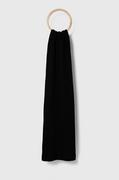 Apaszki i szaliki męskie - Calvin Klein Jeans szalik z domieszką wełny kolor czarny gładki - miniaturka - grafika 1