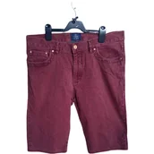 Spodnie męskie - Bugatti Spodnie Krótkie Męskie Wygodne Stylowe Bordowe Rozmiar 36 - miniaturka - grafika 1