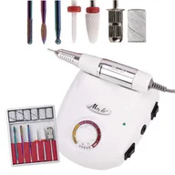 Frezarki do paznokci - MollyLac, Frezarka do manicure i pedicure DM208 65W, Biała - miniaturka - grafika 1