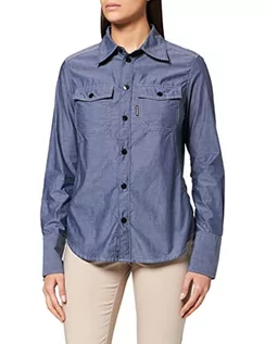 Bluzki damskie - G-STAR RAW Damska bluzka z odsłoniętymi plecami, Niebieski (niebieski Servant Blue C894-1475), XL - grafika 1