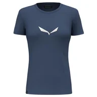 Koszulki i topy damskie - Salewa Solidlogo Dri-Release® T-shirt damski, niebieski, M - miniaturka - grafika 1
