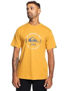 Quiksilver Koszulka z krótkim rękawem Koło SS Męska Żółta S - Koszulki męskie - miniaturka - grafika 1