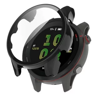 Etui + szkło 2W1 do Garmin Forerunner 255 / 255s / 955 czarne - Akcesoria do smartwatchy - miniaturka - grafika 1