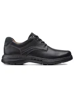 Trampki męskie - Clarks Skórzane sneakersy "Un Brawley Pace" w kolorze czarnym - miniaturka - grafika 1
