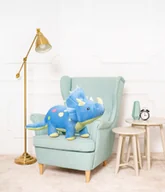 Maskotki i pluszaki - DUŻY WIELKI DINOZAUR ALEX PLUSZOWY PRZYTULANKA MIŚ MASKOTKA 100CM NIEBIESKI - miniaturka - grafika 1