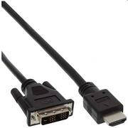 Kable - InLine Kabel HDMI DVI-D M/M Czarny 0.5m 17659E - miniaturka - grafika 1