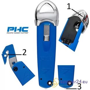 Nóż bezpieczny PHC S7 3w1 - Nożyki biurowe - miniaturka - grafika 1