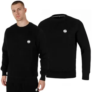 Bluza Pit Bull New Brushed Fleece Group Small Logo '24 - Czarna M - Odzież taktyczna i umundurowanie - miniaturka - grafika 1