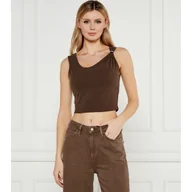Koszulki i topy damskie - GUESS Top AIMEE Cropped Fit - miniaturka - grafika 1