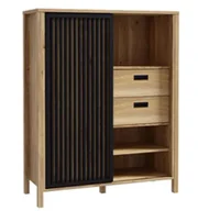 Komody - Szafka stylowa na nóżkach z lamelami F7-B76 - miniaturka - grafika 1