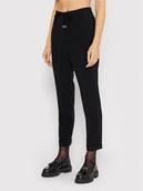 Spodnie damskie - Boss Spodnie materiałowe Tarlyana9 50427841 Czarny Regular Fit - miniaturka - grafika 1