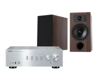 Zestawy stereo - Yamaha A-S301 (srebrny) + Tesi 3 (mokka) - miniaturka - grafika 1