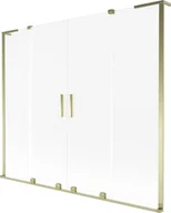 Parawany nawannowe - Mexen Velar L Duo parawan nawannowy 2-skrzydłowy rozsuwany 180 x 150 cm, szron, złoty - 896-180-003-32-50 - miniaturka - grafika 1