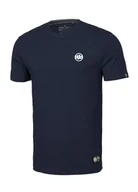 Koszulki męskie - Lekka Koszulka SMALL LOGO Granatowa S - miniaturka - grafika 1