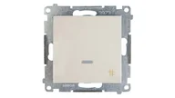 Wyłączniki światła i elektryczne - Kontakt Kontakt_Simon Łącznik krzyżowy z podświetleniem LED (moduł) 10AX. 250V. szybkozłącza krem DW7L.01/41 - miniaturka - grafika 1