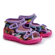 Buty dla dziewczynek - Lemigo Kapcie Sandałki Dziecięce Nel 310-06 Gokids Multikolor wielokolorowe - miniaturka - grafika 1