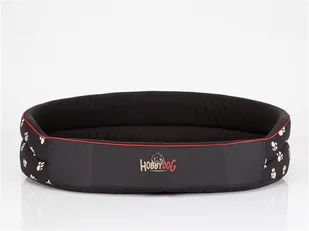 Hobbydog Legowisko dla psa 58x43 cm Czarne w łapki R4PIACZW1 - Legowiska dla psów - miniaturka - grafika 2