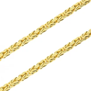 Ekskluzywny złoty łańcuszek królewski 585 14 karat 3mm - Łańcuszki - miniaturka - grafika 1