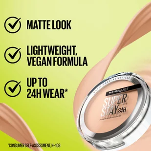 Maybelline New York Superstay 24H Hybrid Powder Foundation 60 - Pudry do twarzy - miniaturka - grafika 5