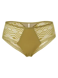 Passionata - Spodenki damskie Thelma, zielony|żółty - Majtki damskie - miniaturka - grafika 1