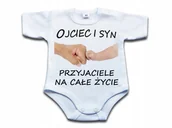 Body dla niemowląt - BODY Ojciec i syn przyjaciele na całe życie 80 kr - miniaturka - grafika 1