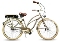 Rowery elektryczne - Rower Elektryczny Miejski Cruiser Gold Mocca 26 E-Bike - miniaturka - grafika 1