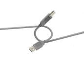 Kable USB - Kabel ISY IUC-1006 USB-A do USB-B 2.0, 3 m Szary - miniaturka - grafika 1