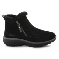 Botki damskie - Buty Skechers Easy Going Cool Zip! 167862-BLK czarne - miniaturka - grafika 1