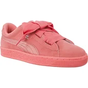Trampki damskie - Puma Suede Heart Snk Shell Pink Shell Pink różowe - miniaturka - grafika 1