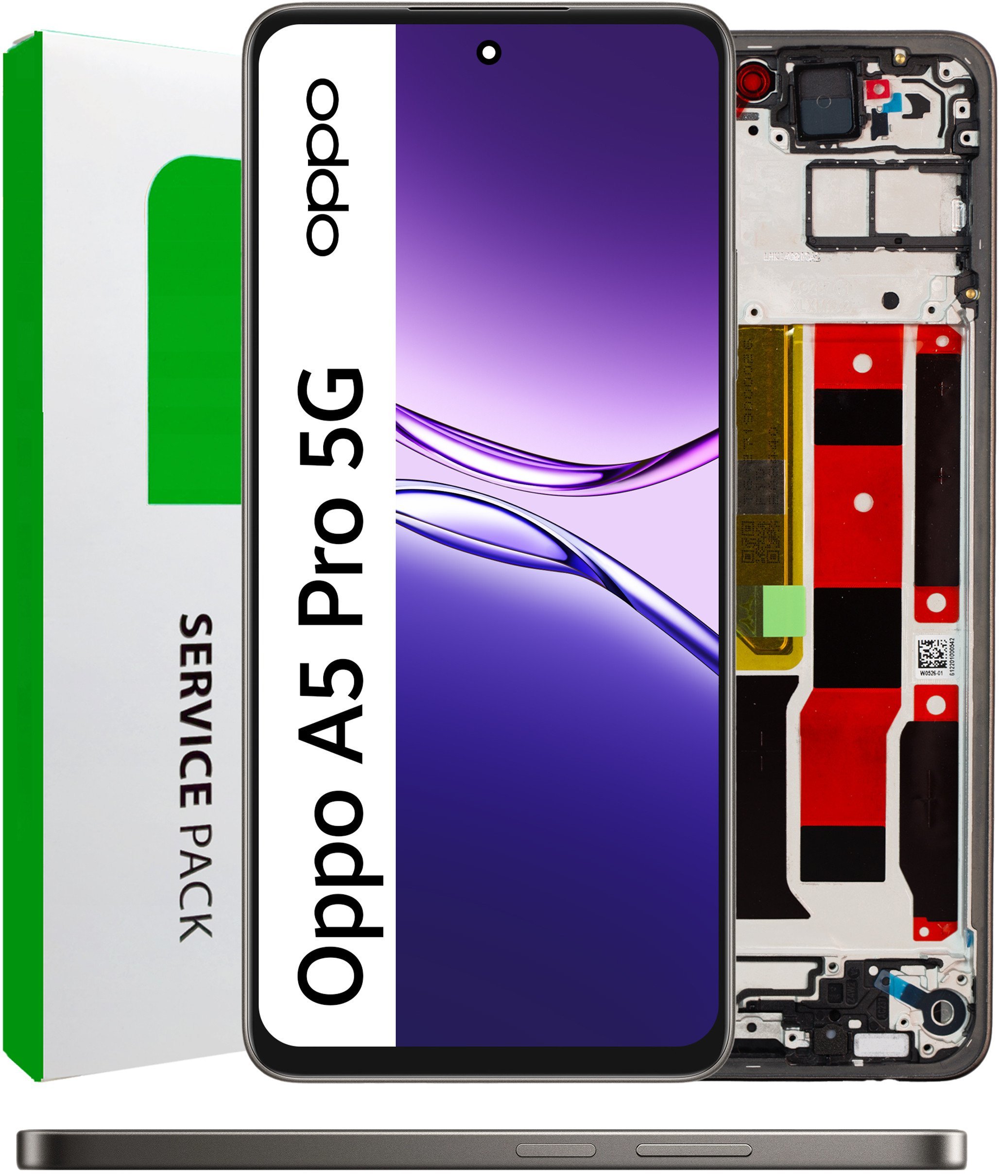 Wyświetlacz do Oppo A5 Pro 5G Ekran LCD Ramka Brązowa Oryginał Zila 5904858354023