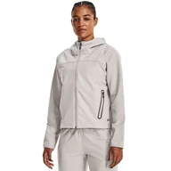Kurtki i kamizelki sportowe damskie - Damska kurtka treningowa Under Armour UA Storm Swacket - biała - UNDER ARMOUR - miniaturka - grafika 1