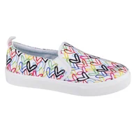 Trampki damskie - Buty Skechers Poppy Drippin Love W 155503-WMLT białe czarne niebieskie różowe wielokolorowe zielone żółte - miniaturka - grafika 1